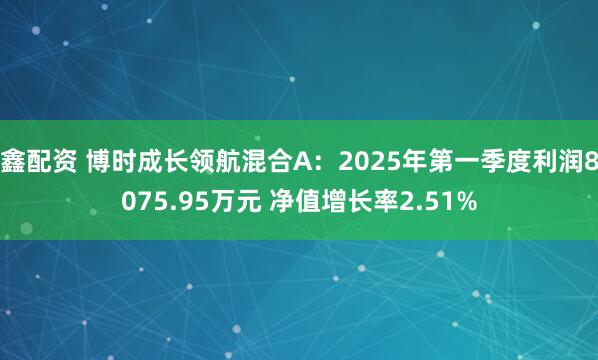 鑫配资 博时成长领航混合A：2025年第一季度利润8075.95万元 净值增长率2.51%