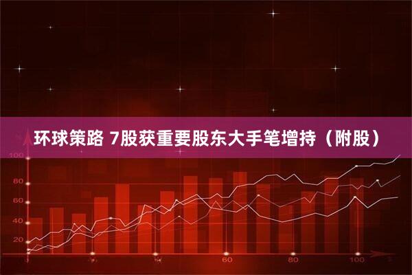 环球策路 7股获重要股东大手笔增持（附股）
